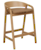Click to swap image: &lt;strong&gt;Tolv Inlay Barstool-Pecan Leather &lt;/strong&gt;&lt;br&gt;Dimensions: W545 x D495 x H785mm